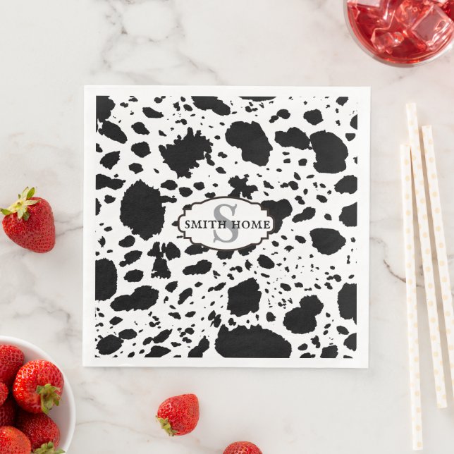 Serviette En Papier Vachette Cabine rustique Imprimer Ferme confortabl (En situation)