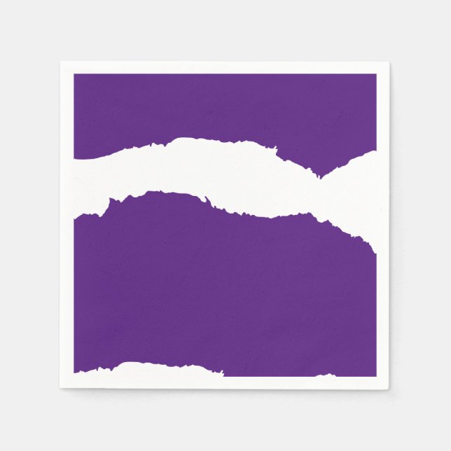 Serviette En Papier Vague Déchirée Violette (Devant)