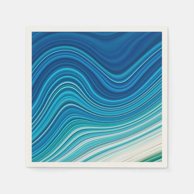 SERVIETTE EN PAPIER VAGUES (Devant)