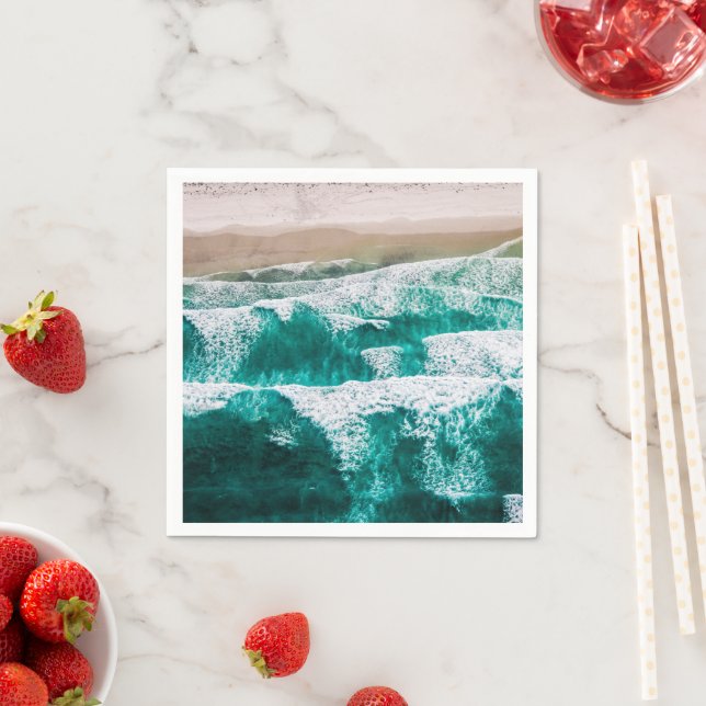 Serviette En Papier Vagues (En situation)