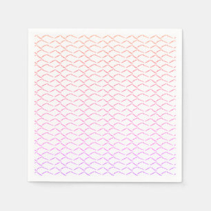 Serviette En Papier Vagues arc-en-ciel Écailles de sirène de plage abs