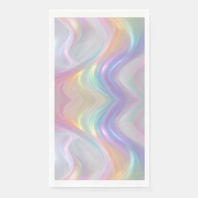 Serviette En Papier Vagues de Lumière (Devant)