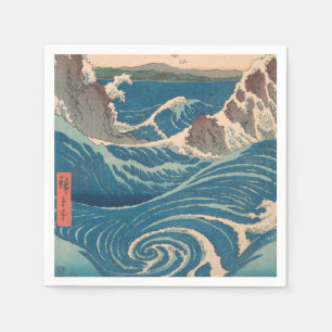 Serviette En Papier Vagues japonaises Naruto Tourbillon Océan Art
