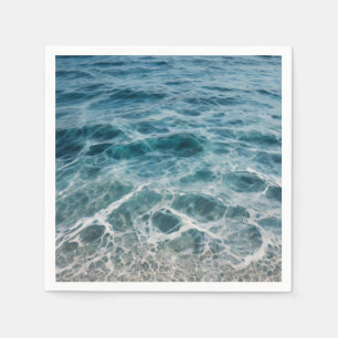 Serviette En Papier Vagues océaniques