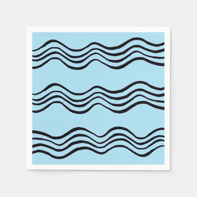 Serviette En Papier Vagues papier serviette (Devant)