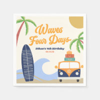 Vagues Surf de quatre jours Bleu 4e fête d'anniver