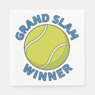 Serviette En Papier Vainqueur du Grand Chelem Balle de Tennis Champion