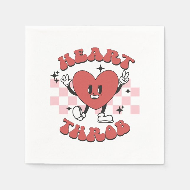 Serviette En Papier Valentine Heart Throb (Devant)