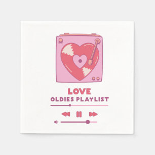 Serviette En Papier Valentine Love Oldies Playlist