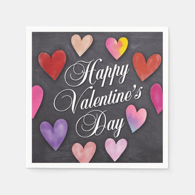 Serviette En Papier Valentines (Devant)