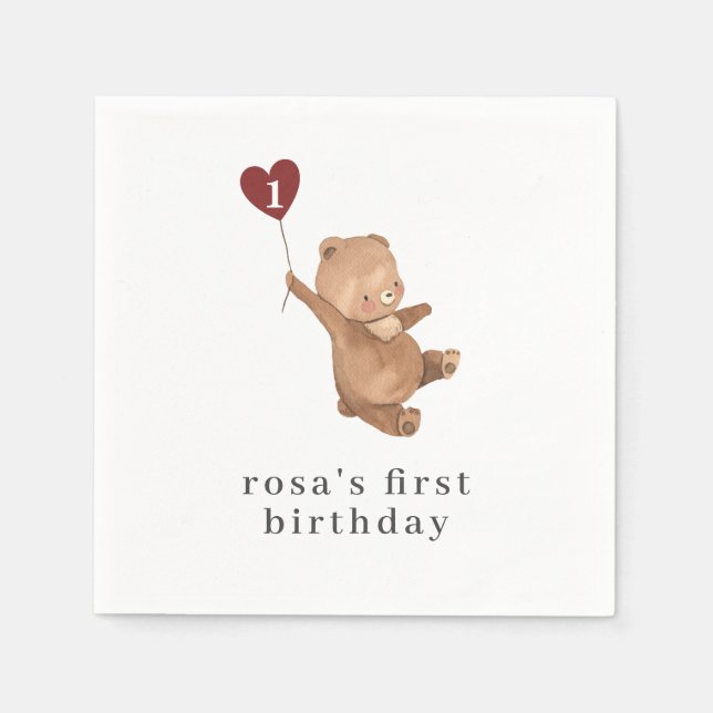 Serviette En Papier Valentines (Devant)