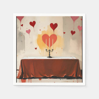 Serviette En Papier Valentines Day Napkins