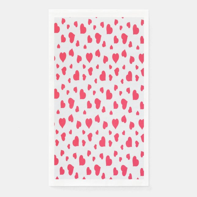 Serviette En Papier valentine's jour vente sans soudure coeur motif Ma (Devant)