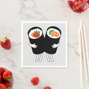 Serviette En Papier Valse de Sushi
