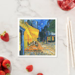 Serviette En Papier Van Gogh - Cafe Terrasse, Napkins<br><div class="desc">Vincent van Gogh célèbre peinture,  Café Terrace.</div>