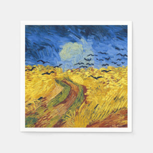 Serviette En Papier Van Gogh Champs de blé Impressionniste Peinture