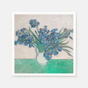 Serviette En Papier Van Gogh Iris Vase Peinture Impressionnisme