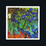 Serviette En Papier Van Gogh - Irises,<br><div class="desc">La célèbre peinture florale de Vincent van Gogh, Irises.</div>