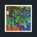 Serviette En Papier Van Gogh - Irises,<br><div class="desc">La célèbre peinture florale de Vincent van Gogh,  Irises.</div>