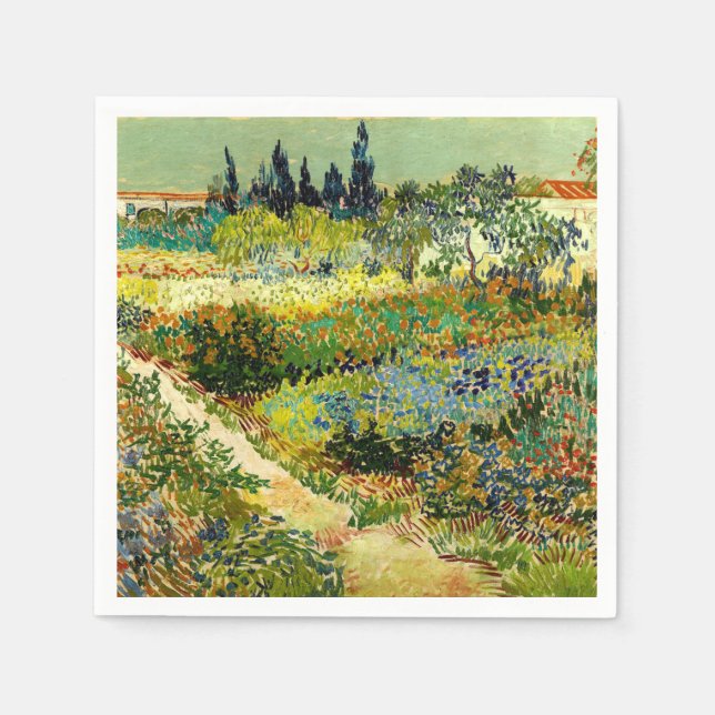 Serviette En Papier Van Gogh - Jardin à Arles (Devant)
