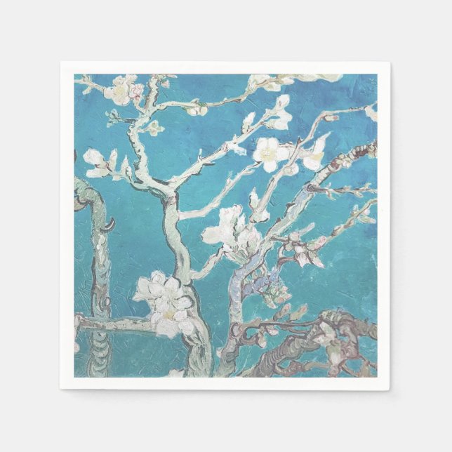 Serviette En Papier Van Gogh Painting Almond Blossom (Devant)