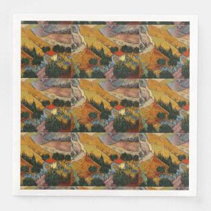Serviette En Papier Van Gogh Paysage avec Maison et Plowman