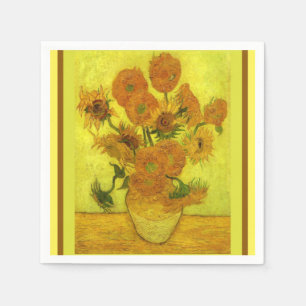 Serviette En Papier Van Gogh - Quatorze tournesols,