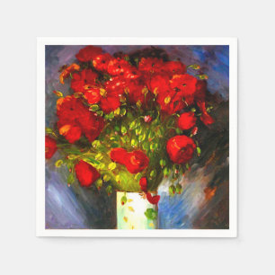 Serviette En Papier Van Gogh Red Poppies