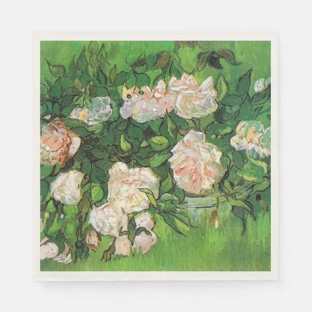 Serviette En Papier Van Gogh - Roses roses roses (Devant)