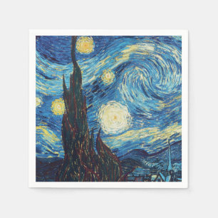 Serviette En Papier Van Gogh Starry Classic Nuit Impressionnisme Art