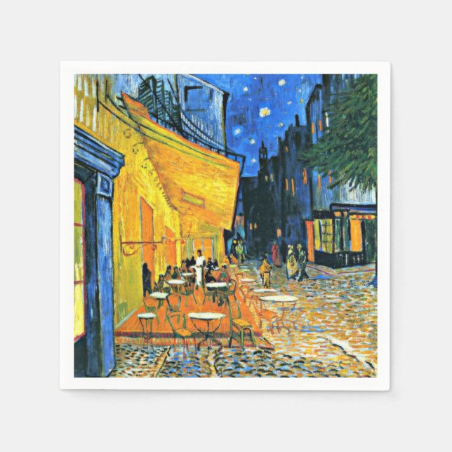 Serviette En Papier Van Gogh - Terrasse Café (Devant)