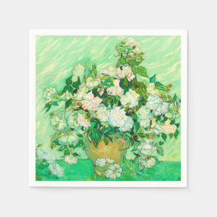 Serviette En Papier Van Gogh White Roses