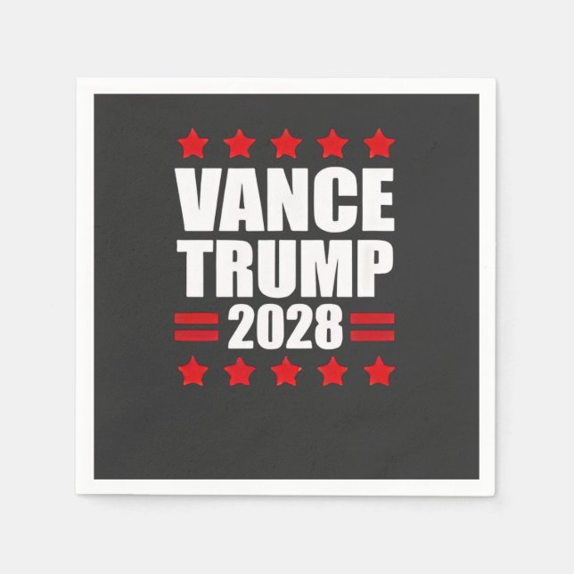 Serviette En Papier Vance Trump Election présidentielle 2028 Politique (Devant)