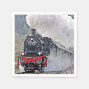 Serviette En Papier Vapeur de train vintage Locomotive Photo