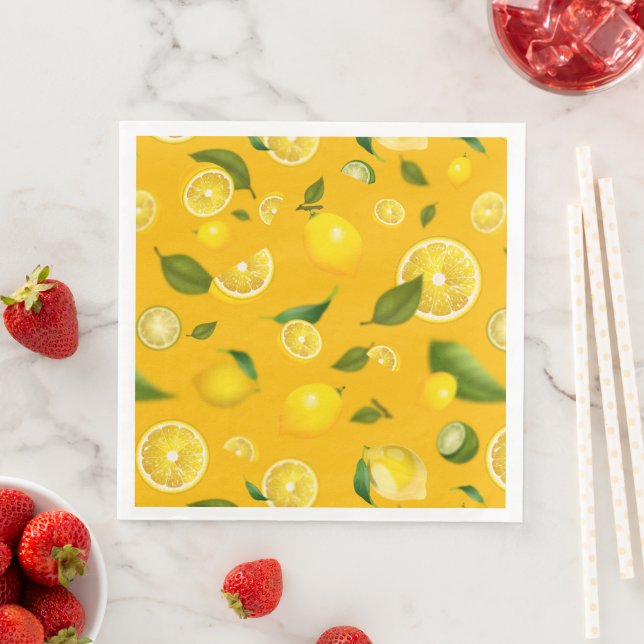 Serviette En Papier Variété de citron 7 (En situation)