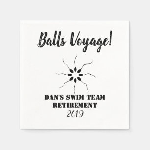 Serviette En Papier Vasectomie de la retraite   d'équipe de natation