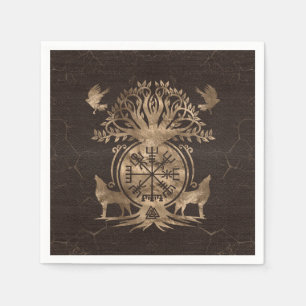 Serviette En Papier Vegvisir - Viking Compas Ornement