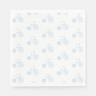 Serviette En Papier Vélo bleu