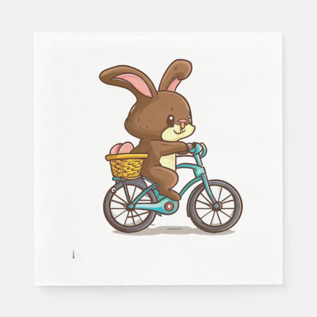 Serviette En Papier Vélo Brown Rabbit (Devant)