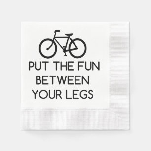 Serviette En Papier Vélo entre les jambes