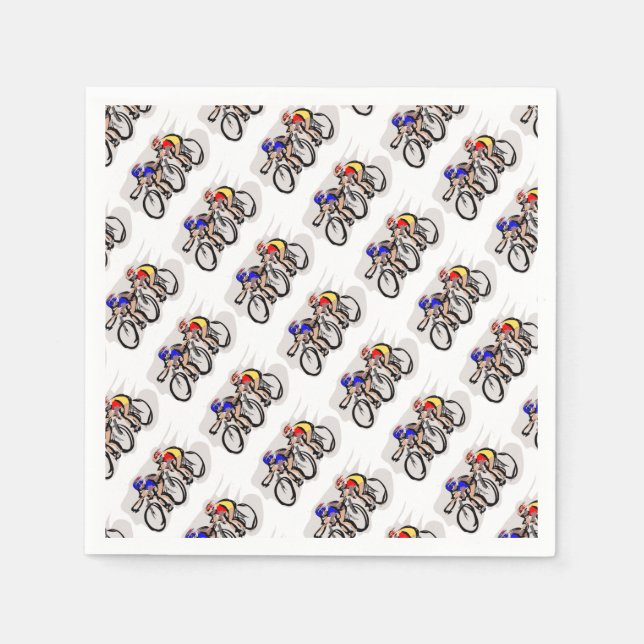 Serviette En Papier Vélos (Devant)