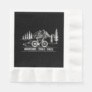 Serviette En Papier Vélos Mountain Trail - Vélo cycliste Rider