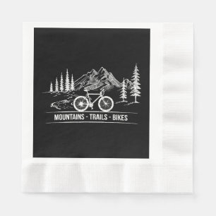 Serviette En Papier Vélos Mountain Trail - Vélo cycliste Rider