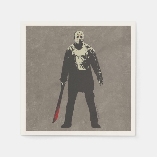 Serviette En Papier Vendredi 13 | Jason Voorhees Caractère Art (Devant)