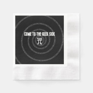 Serviette En Papier Venez au côté de geek pour pi