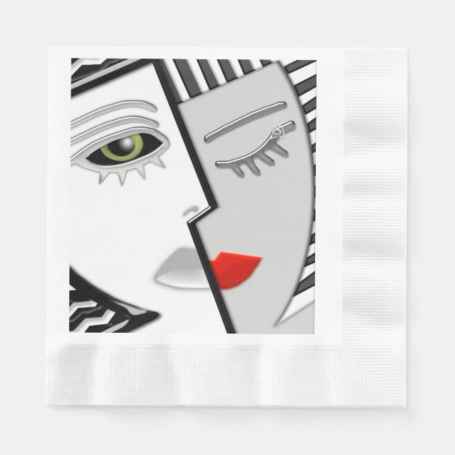 Serviette En Papier Venez ensemble (Devant)