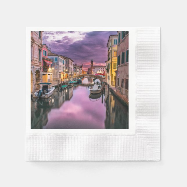 Serviette En Papier Venise, Italie (Devant)