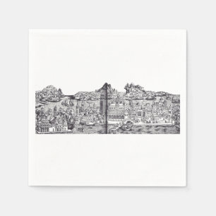 Serviette En Papier Venise ville médiévale en Italie