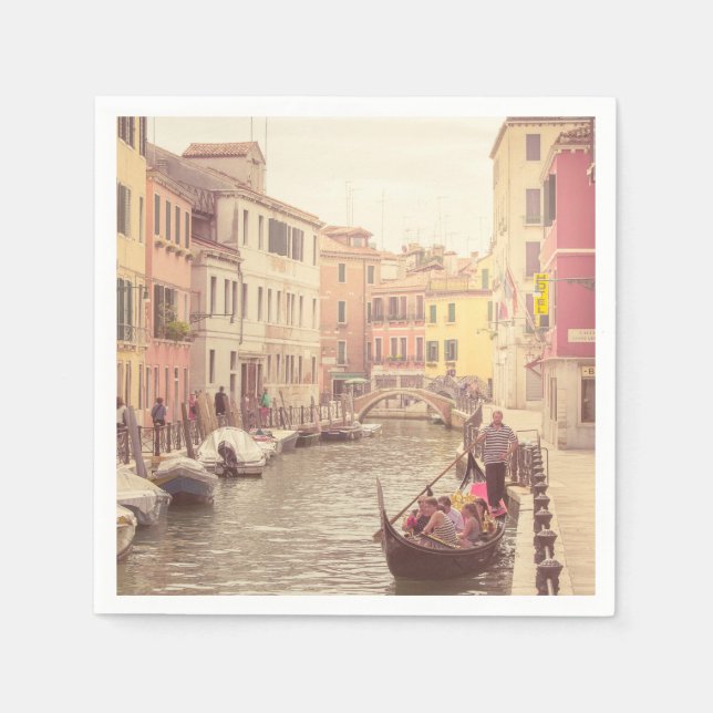 Serviette En Papier Venise vintage (Devant)