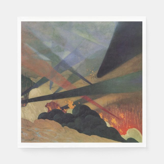 Serviette En Papier Verdun (World War One Battle Scene) (par Vallotton (Devant)